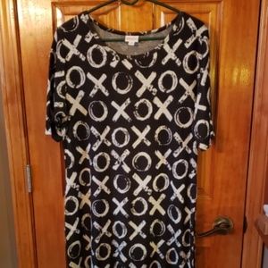 JULIA LULAROE  DRESS XL XOXO